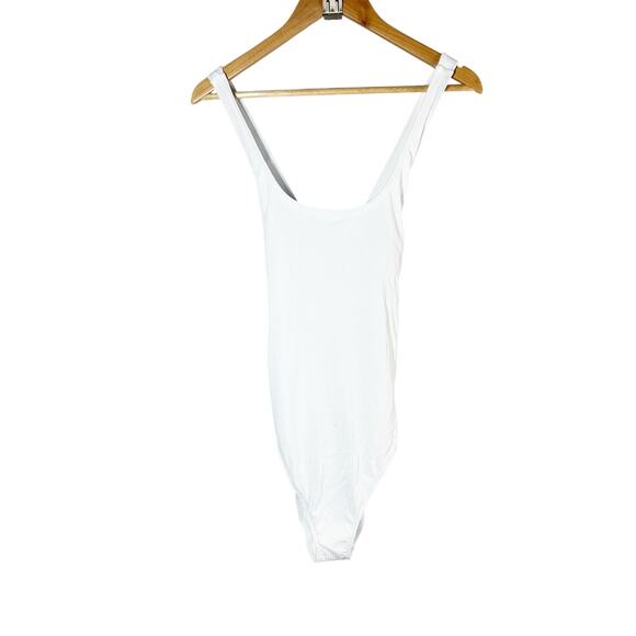 Andie The Tulum One Piece Rib White Swimsuit Size LT - Picture 4 of 10